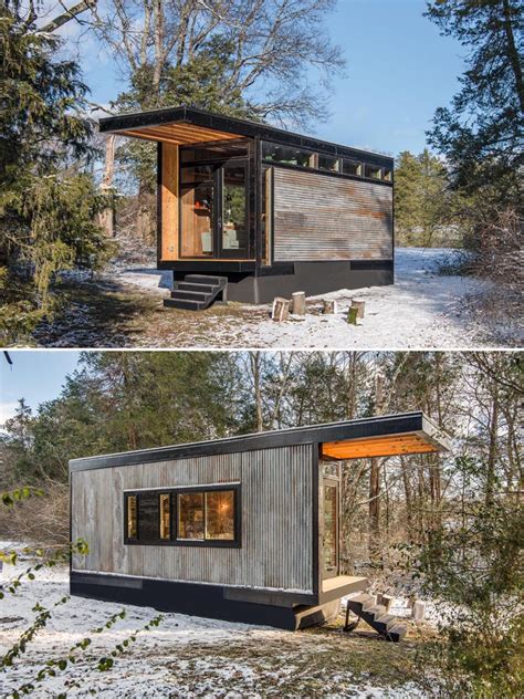 metal tiny houses|exterior homes with corrugated metal.